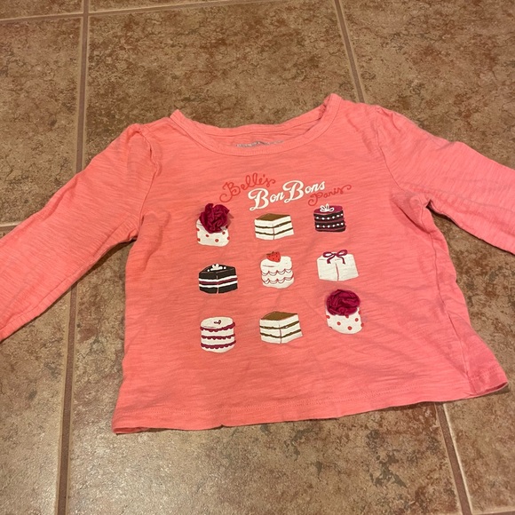 **2 for $20**Pink long sleeve Bellis’ BonBons  Paris shirt size 4T - Picture 3 of 8
